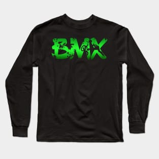 Distressed BMX for Men Women Kids & Bike Riders Long Sleeve T-Shirt